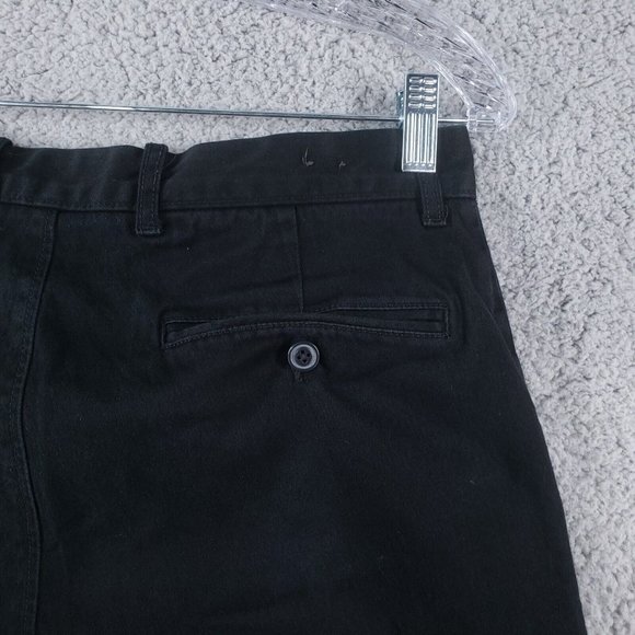 🚫SOLD🚫J Crew Mens Pants Black 30x30 100% Cotton Broken In Casual Chinos 484 - Picture 3 of 14